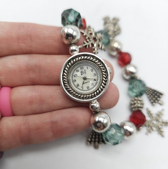 LJ  Signed Christmas Charm Watch - Picture 3 of 6